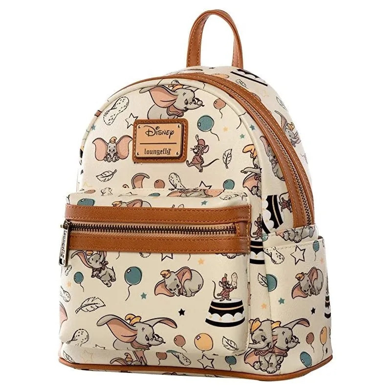 Loungefly x Disney Dumbo Vintage All Over Print Mini Backpack