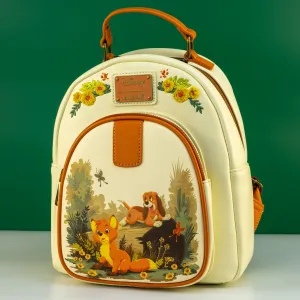 Loungefly x Disney Fox and the Hound Floral Mini Backpack