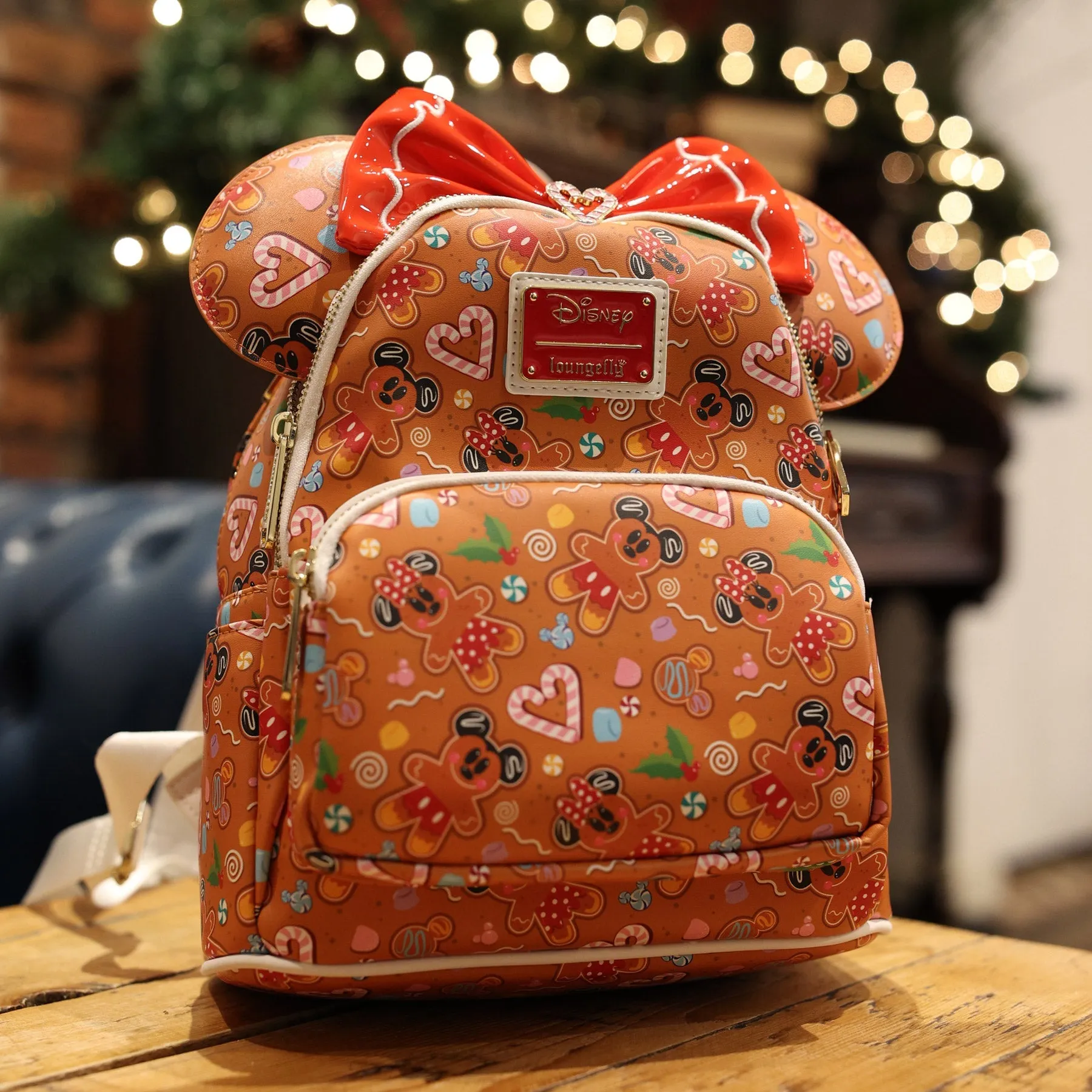 Loungefly x Disney Gingerbread All Over Print Mini Backpack and Headband Set