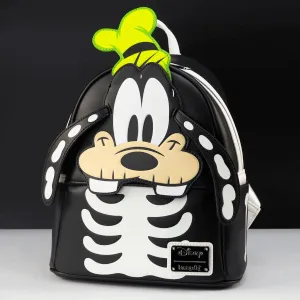 Loungefly x Disney Goofy Glow in the Dark Skeleton Cosplay Mini Backpack