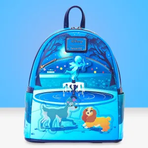 Loungefly x Disney Lady and the Tramp 70th Anniversary Mini Backpack