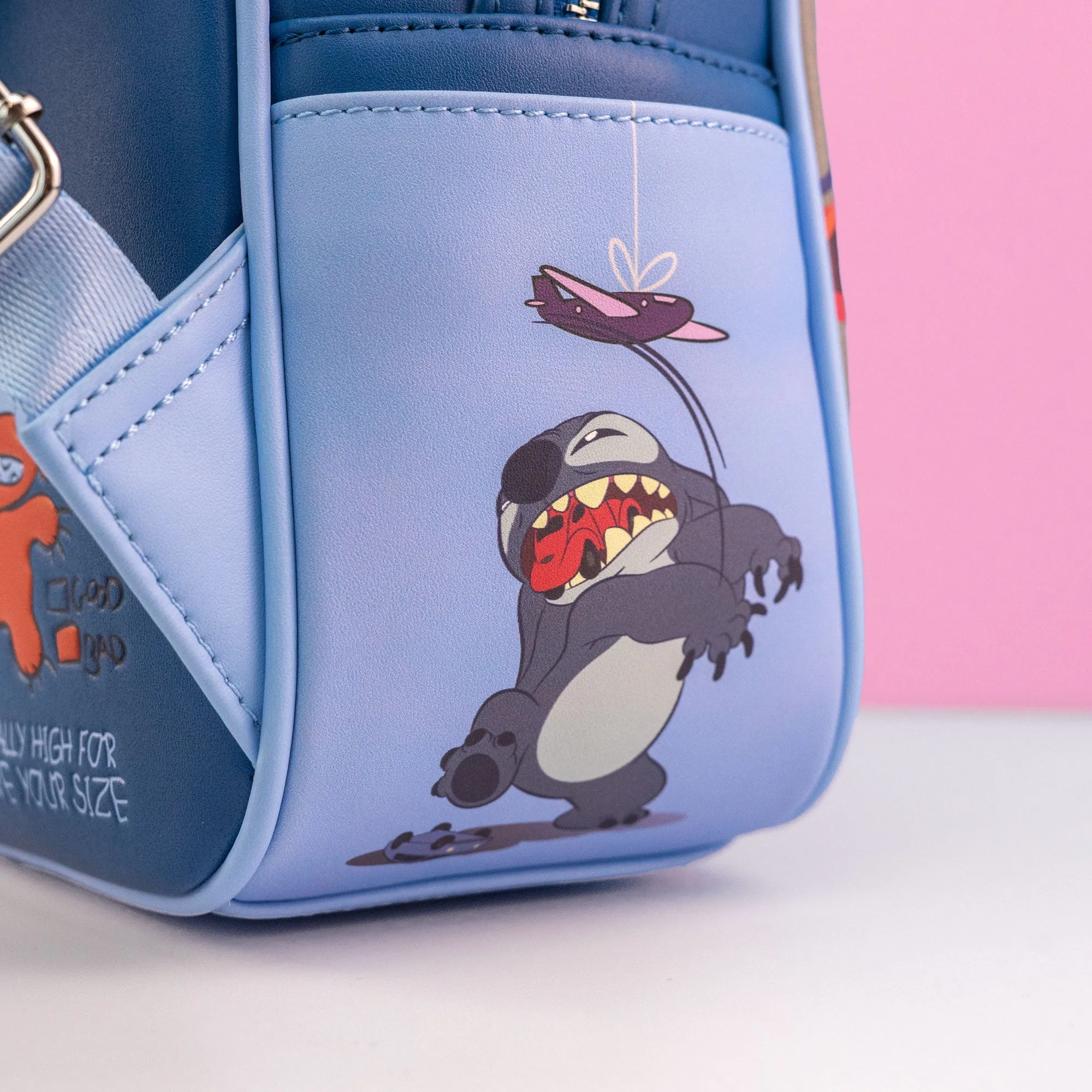 Loungefly x Disney Lilo and Stitch Badness Level Mini Backpack