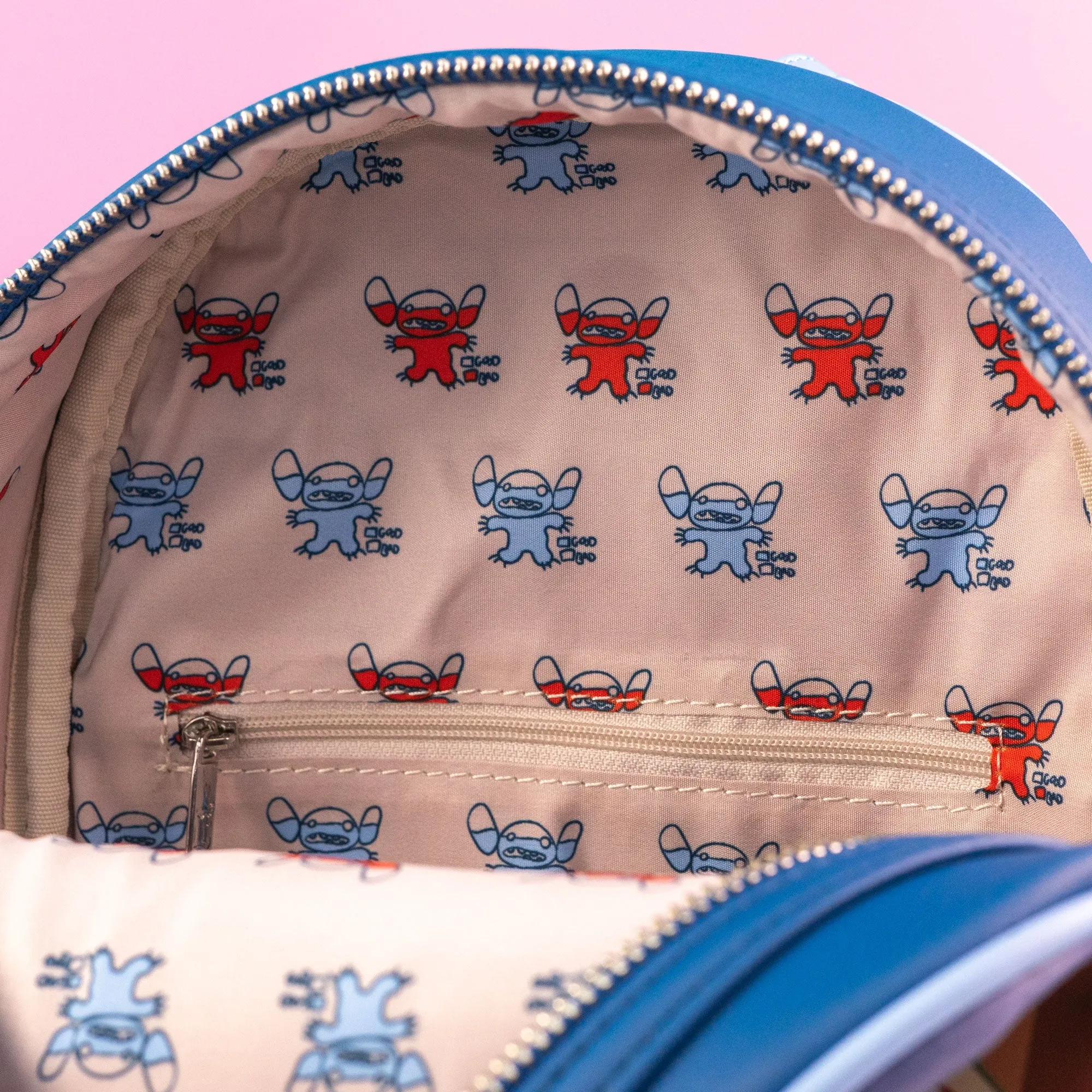 Loungefly x Disney Lilo and Stitch Badness Level Mini Backpack