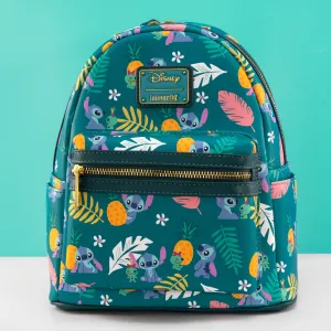 Loungefly x Disney Lilo and Stitch Pineapple Print Mini Backpack