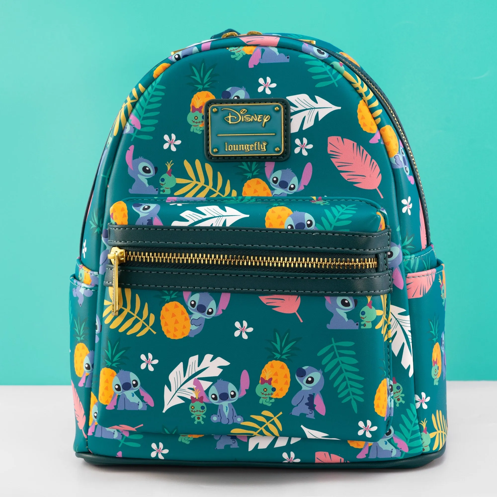 Loungefly x Disney Lilo and Stitch Pineapple Print Mini Backpack