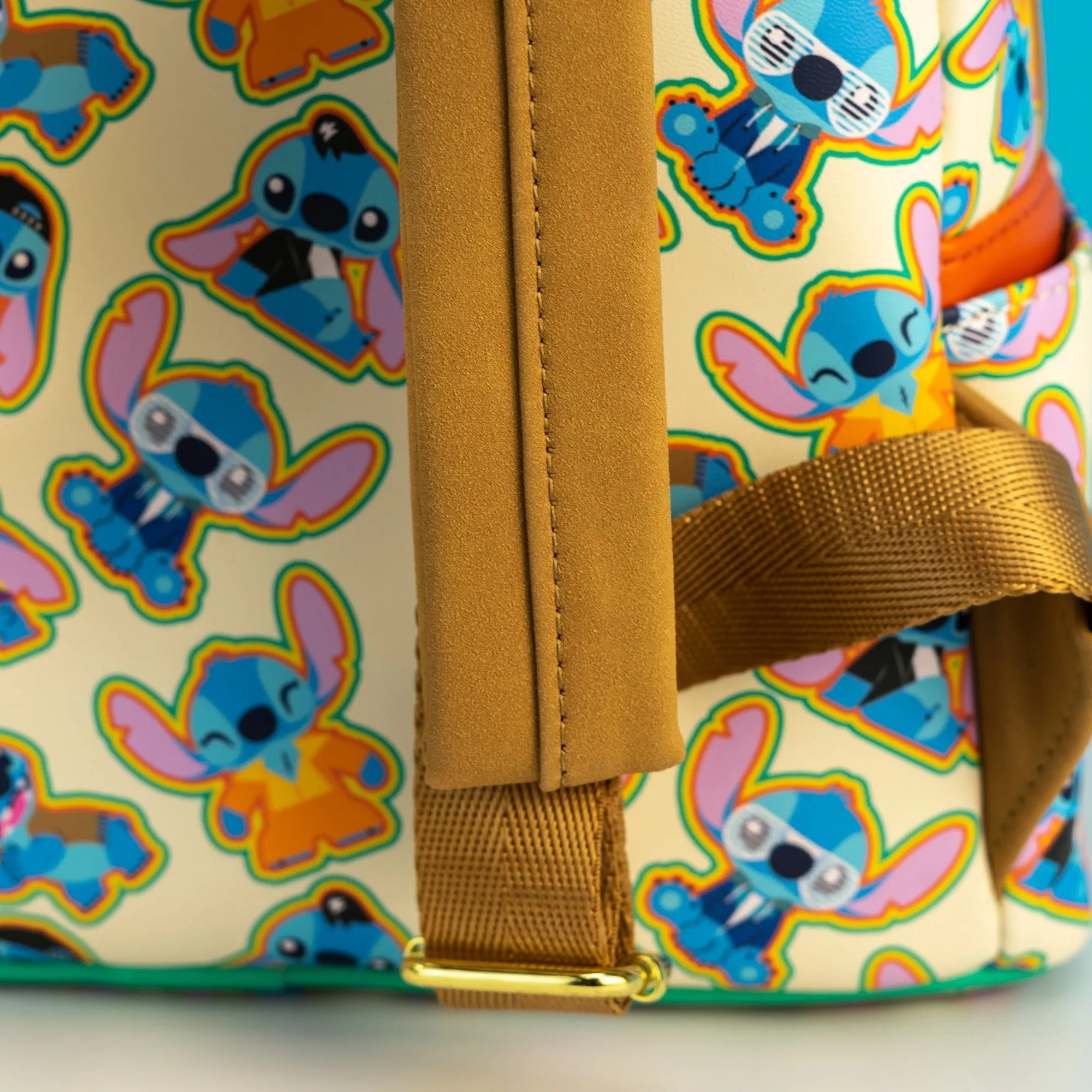 Loungefly x Disney Lilo and Stitch Retro Stitch AOP Mini Backpack