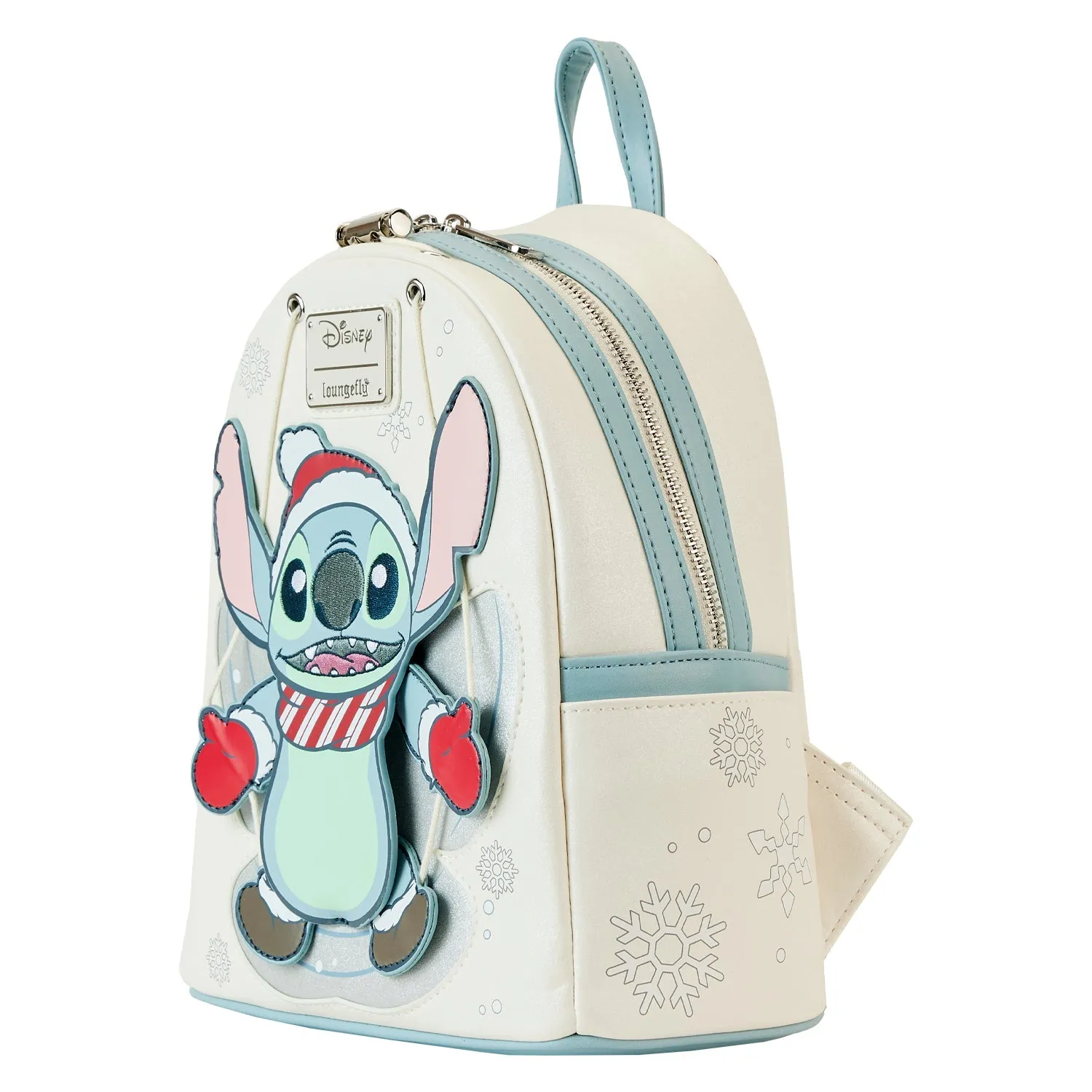 Loungefly x Disney Lilo and Stitch Snow Angel Stitch Cosplay Mini Backpack