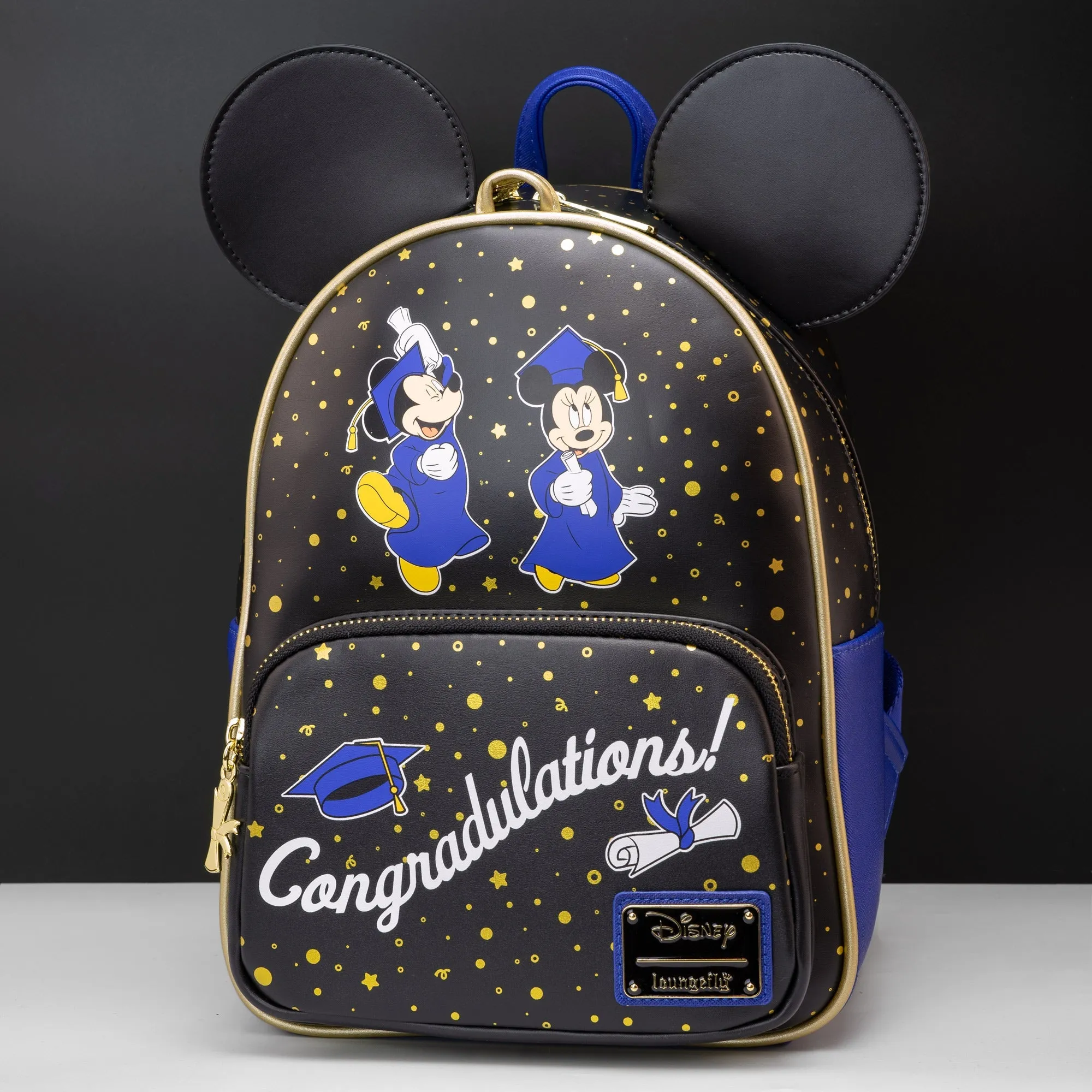 Loungefly x Disney Mickey & Minnie Graduation Mini Backpack