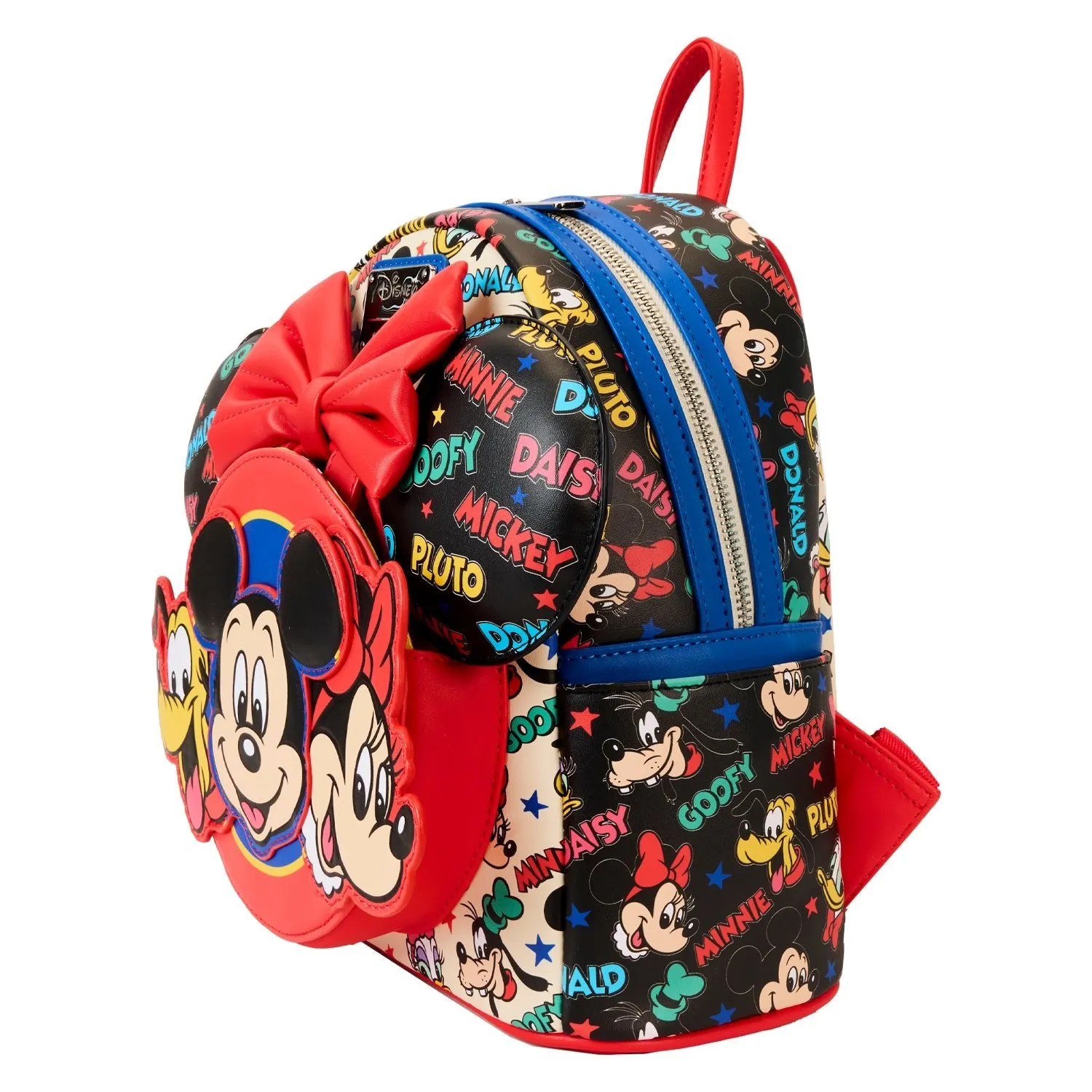Loungefly x Disney Mickey And Friends Classic Ear Holder Mini Backpack Combo