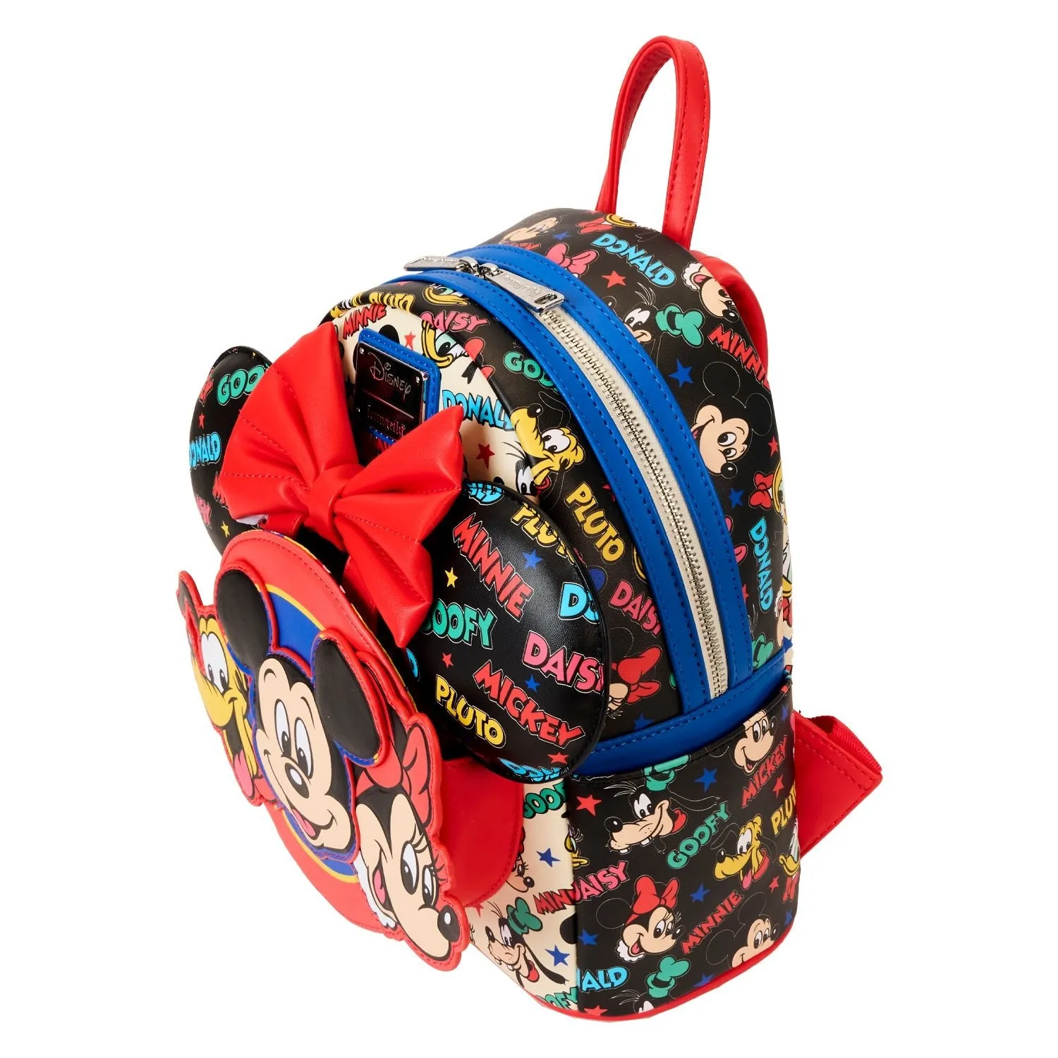 Loungefly x Disney Mickey And Friends Classic Ear Holder Mini Backpack Combo