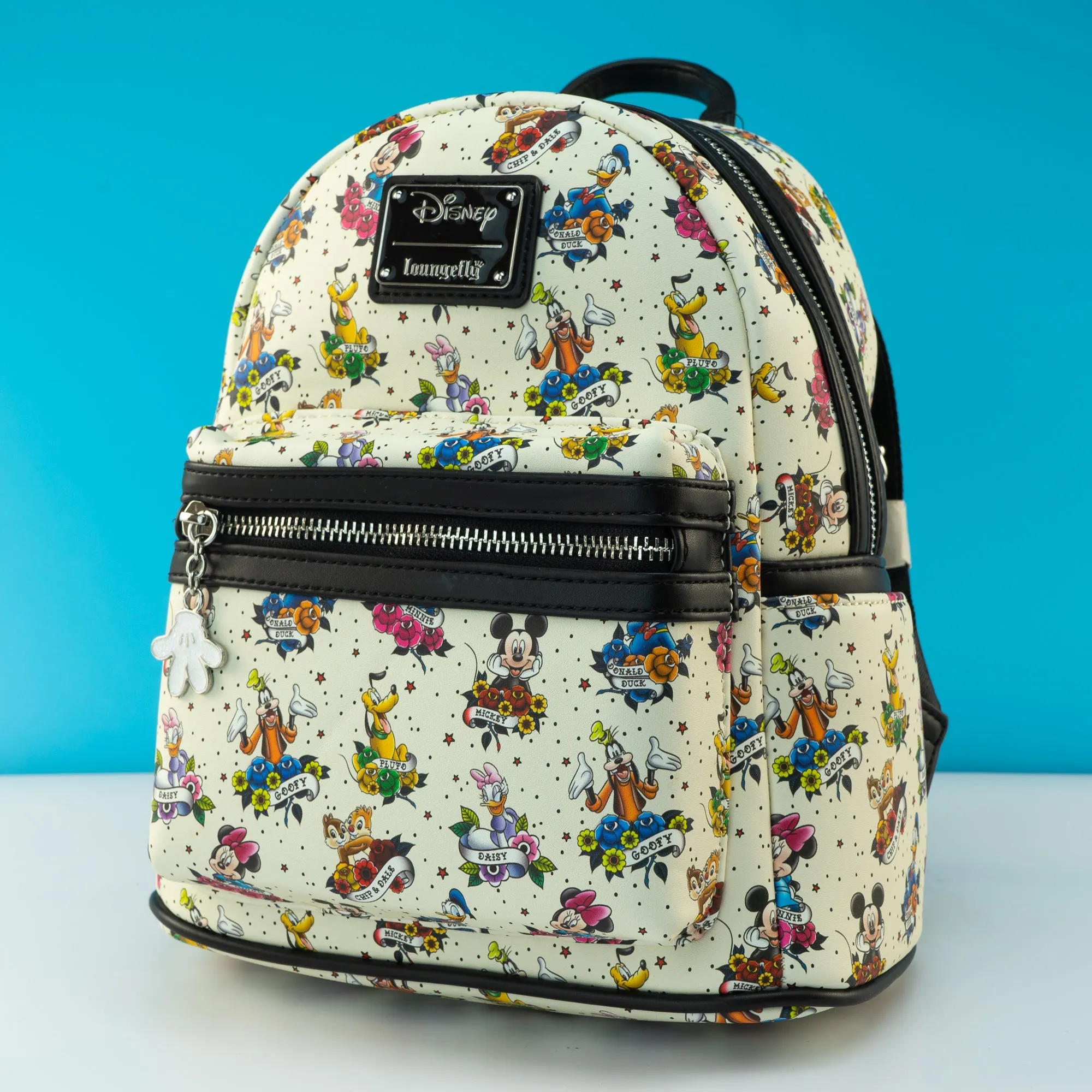 Loungefly x Disney Mickey and Friends Tattoo Mini Backpack