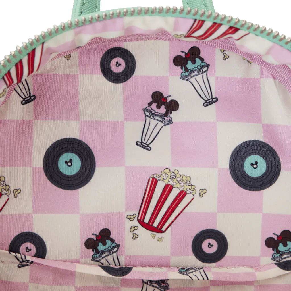 Loungefly X Disney Mickey And Minnie Date Night Drive-In Mini Backpack