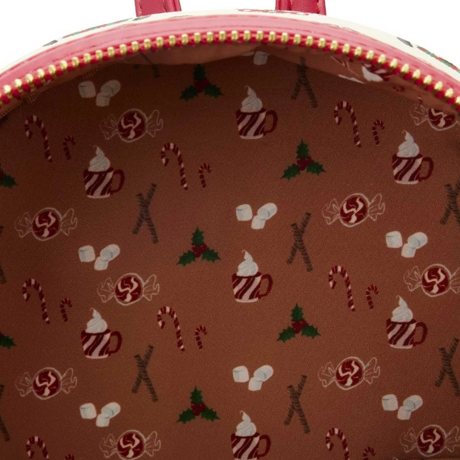 Loungefly x Disney Mickey and Minnie Hot Cocoa AOP Mini Backpack with Headband Combo