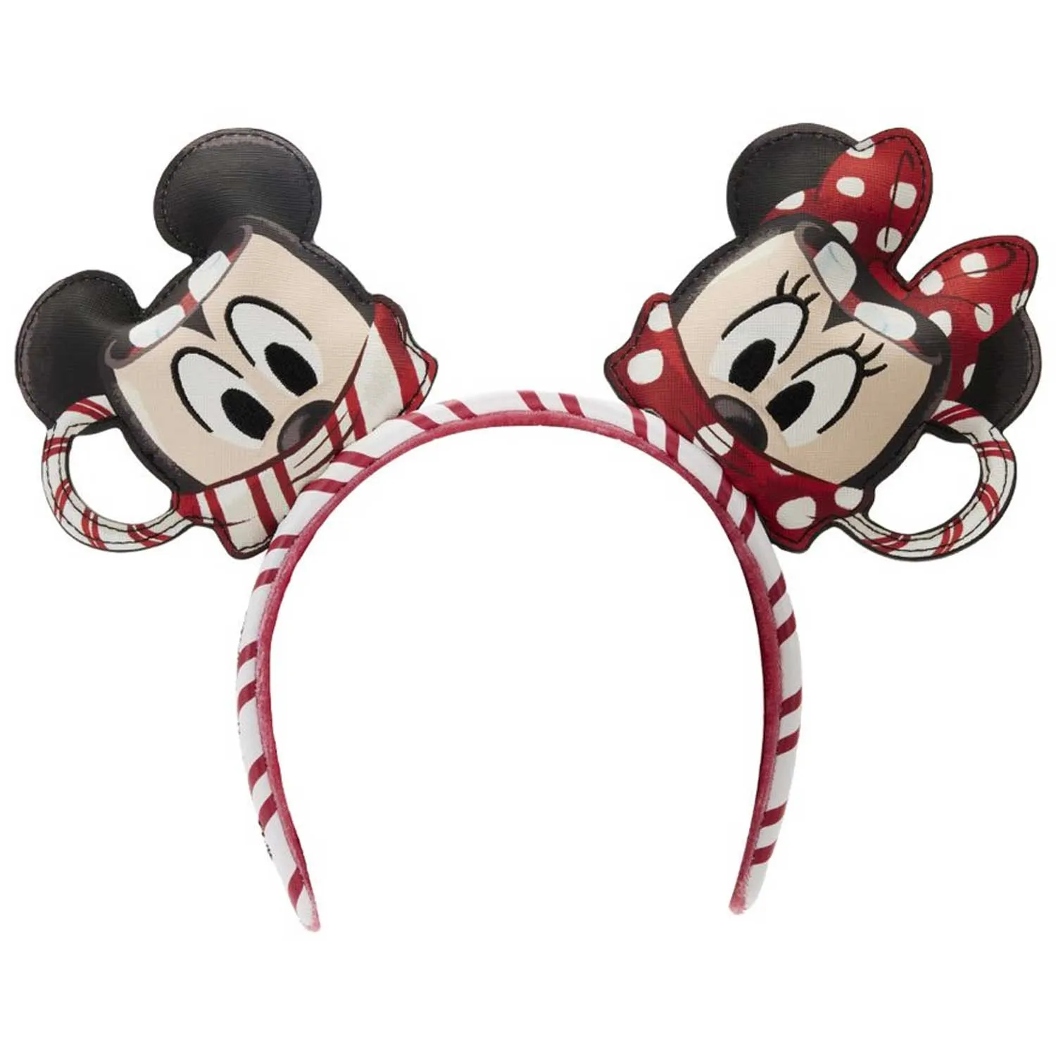 Loungefly x Disney Mickey and Minnie Hot Cocoa AOP Mini Backpack with Headband Combo