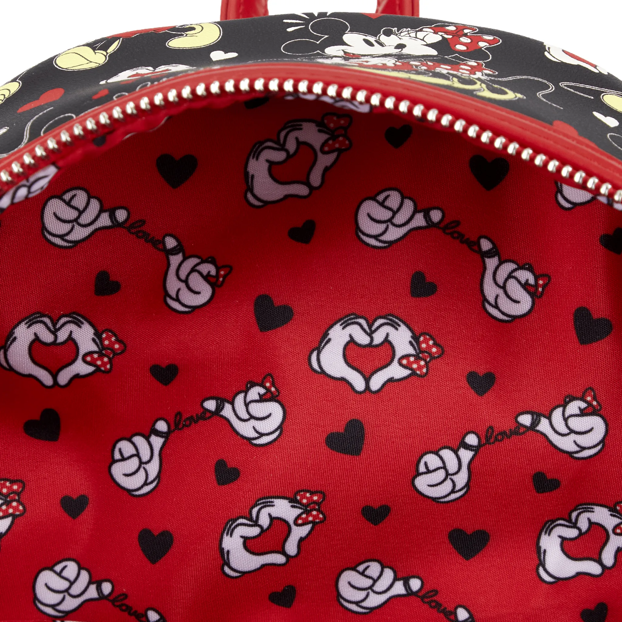Loungefly x Disney Mickey Minnie Mouse Heart Hands Mini Backpack