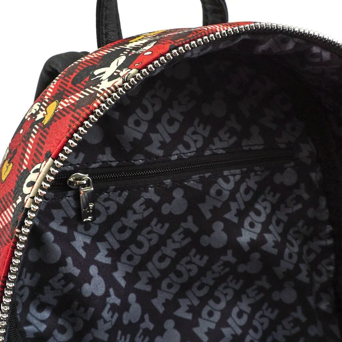 Loungefly X Disney Mickey Mouse Red Plaid Mini Backpack