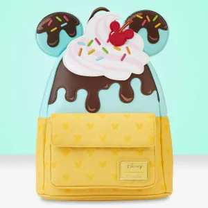 Loungefly x Disney Mickey Mouse Sweet Treats Ice Cream Mini Backpack