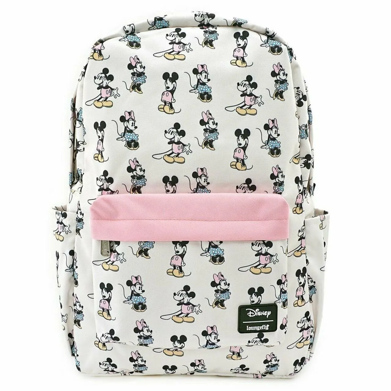 Loungefly X Disney Minnie & Mickey Pastel Nylon Backpack