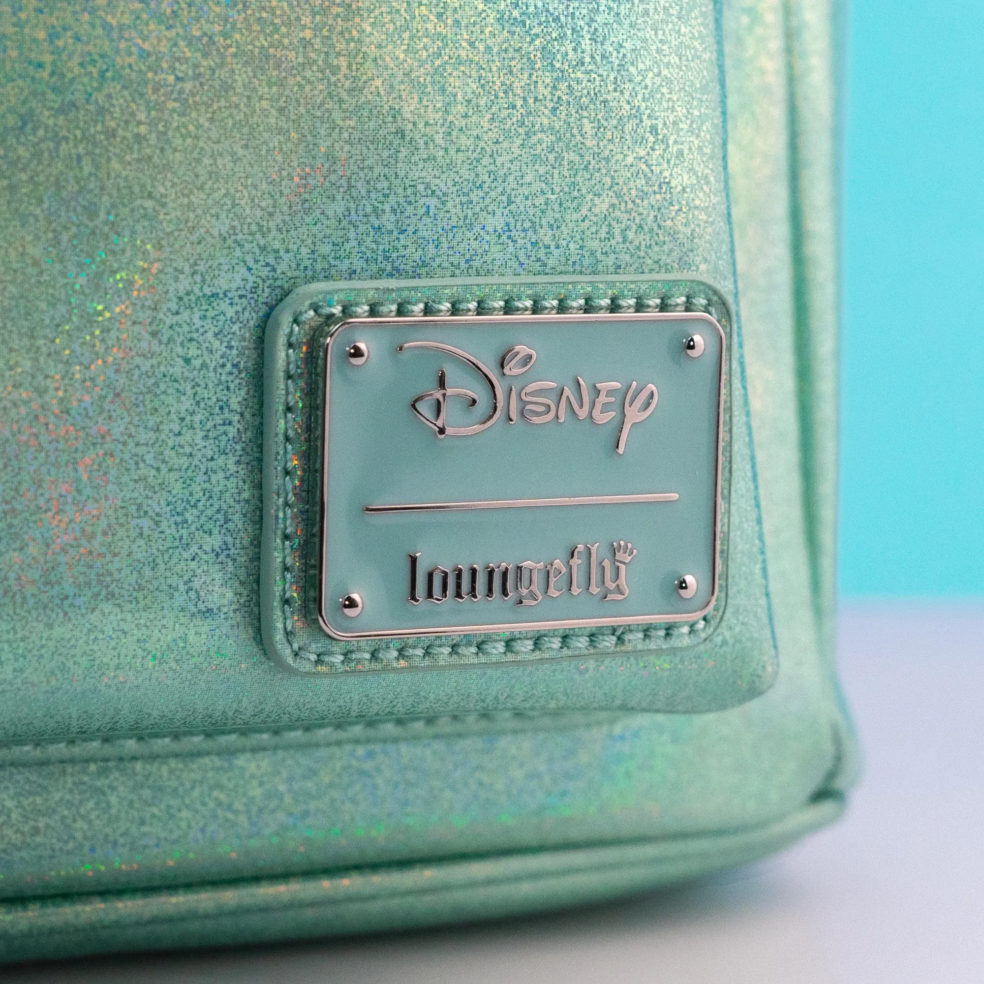 Loungefly x Disney Minnie Mouse Holographic Jade Sequin Mini Backpack