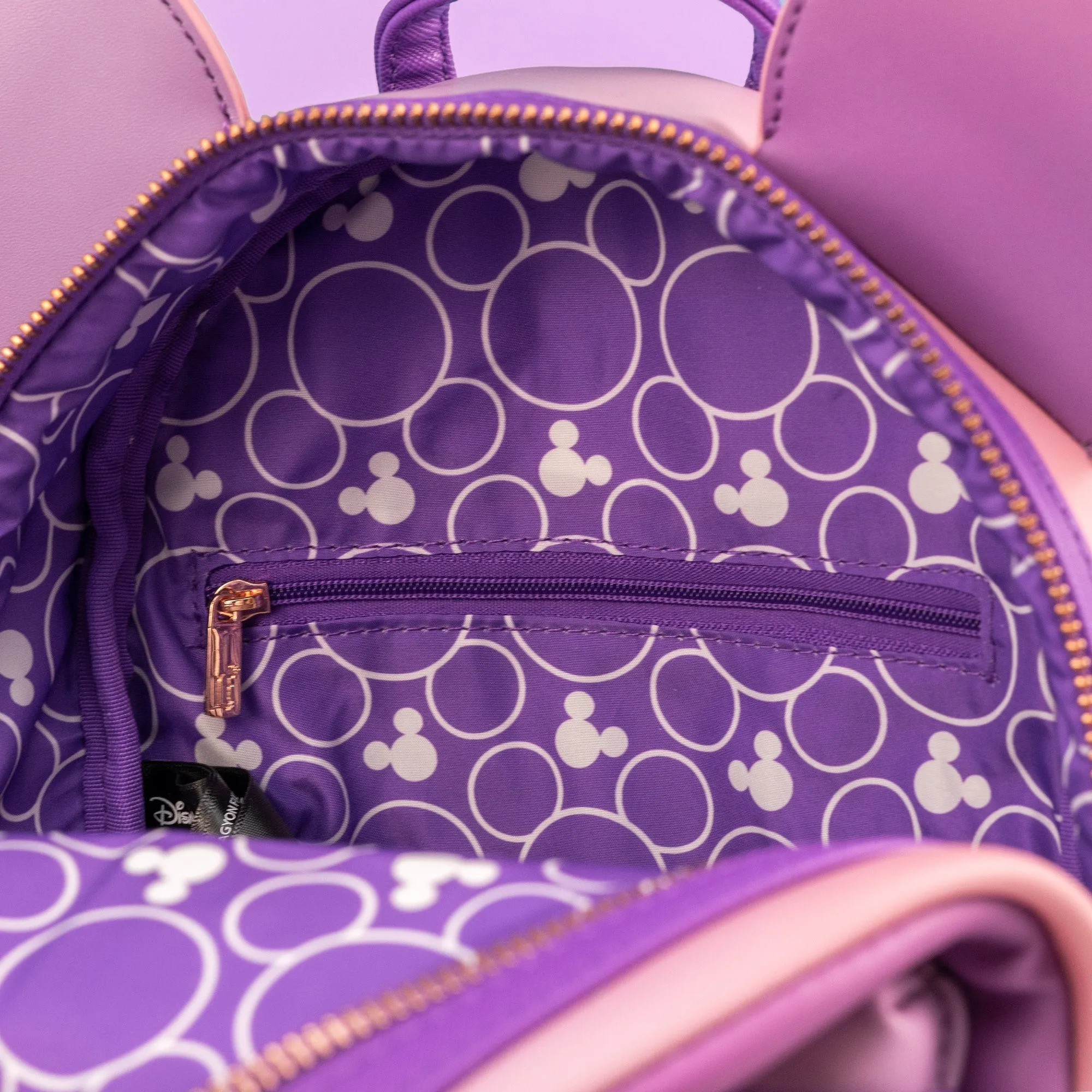 Loungefly x Disney Minnie Mouse Lavender Haze Quilted Mini Backpack