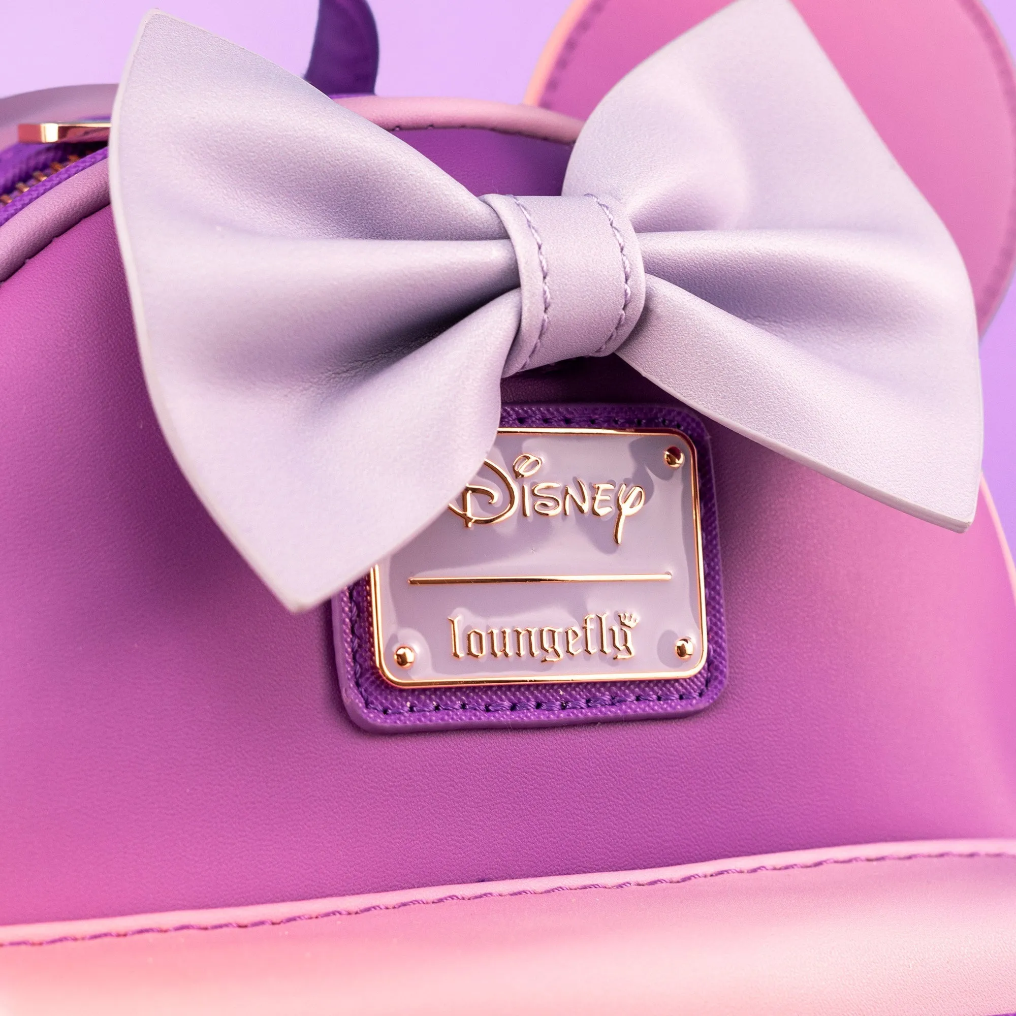 Loungefly x Disney Minnie Mouse Lavender Haze Quilted Mini Backpack