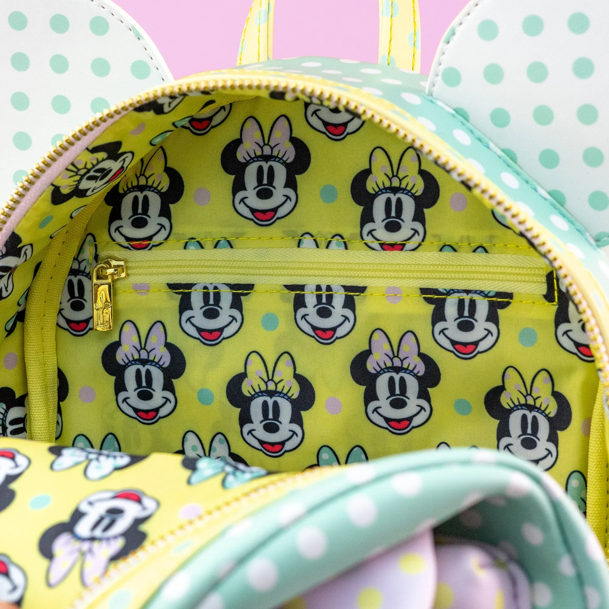 Loungefly x Disney Minnie Mouse Pastel Polka Dots Mini Backpack