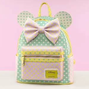 Loungefly x Disney Minnie Mouse Pastel Polka Dots Mini Backpack