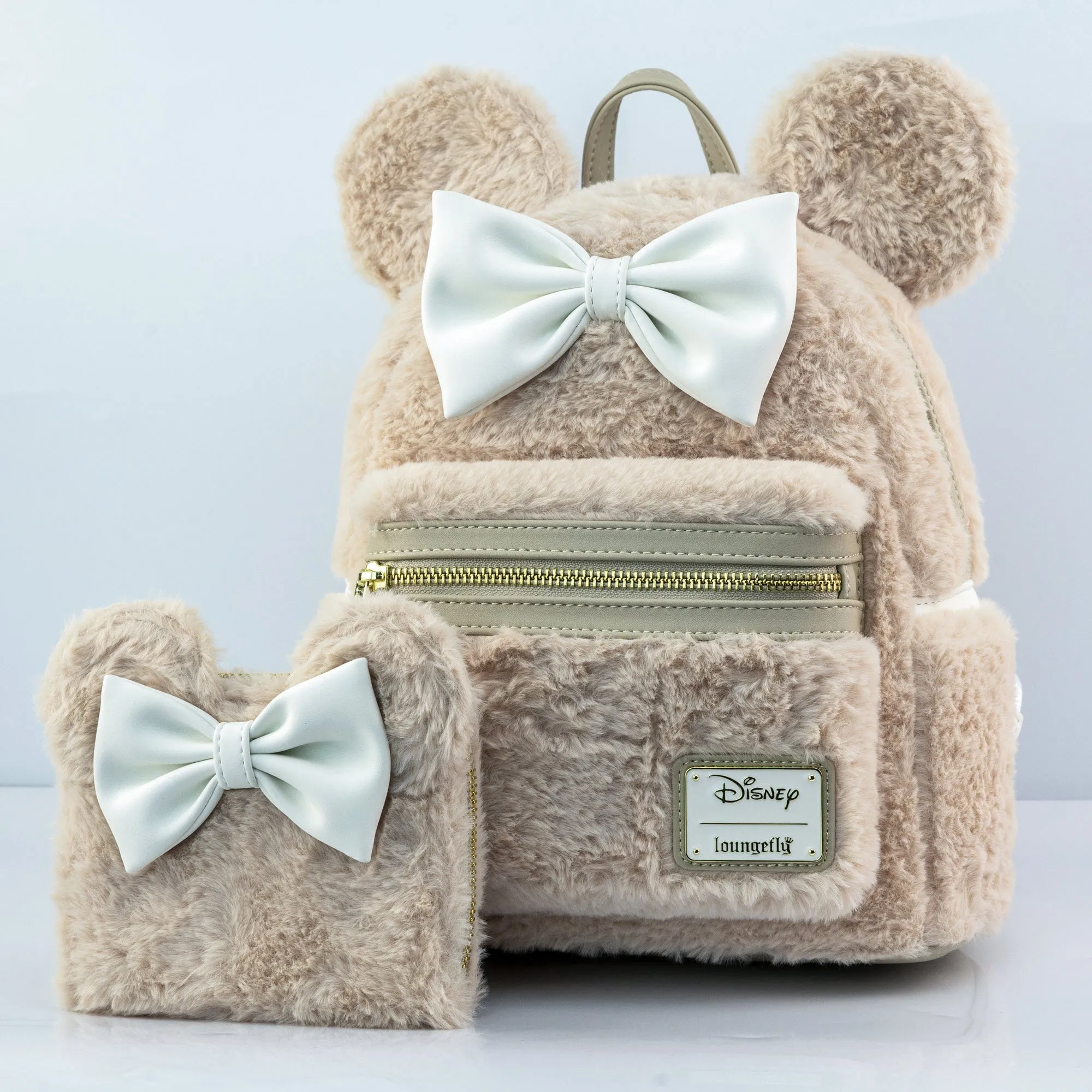 Loungefly x Disney Minnie Mouse Sherpa Cosplay Mini Backpack
