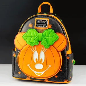 Loungefly x Disney Minnie-O-Lantern Pumpkin Minnie Mouse Mini Backpack