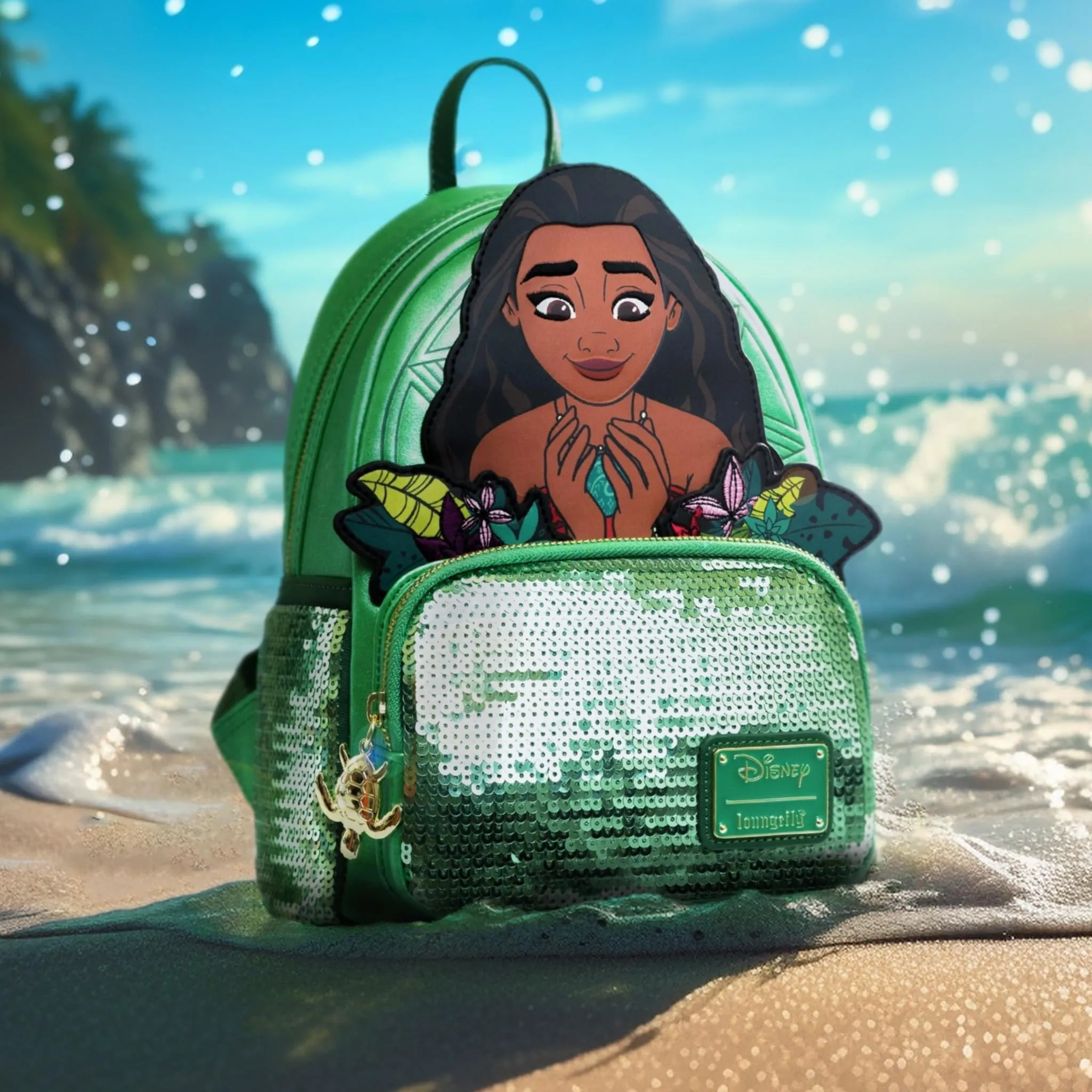 Loungefly x Disney Moana Sequin Mini Backpack