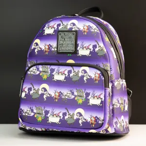 Loungefly x Disney Nightmare Before Christmas All Over Print Mini Backpack