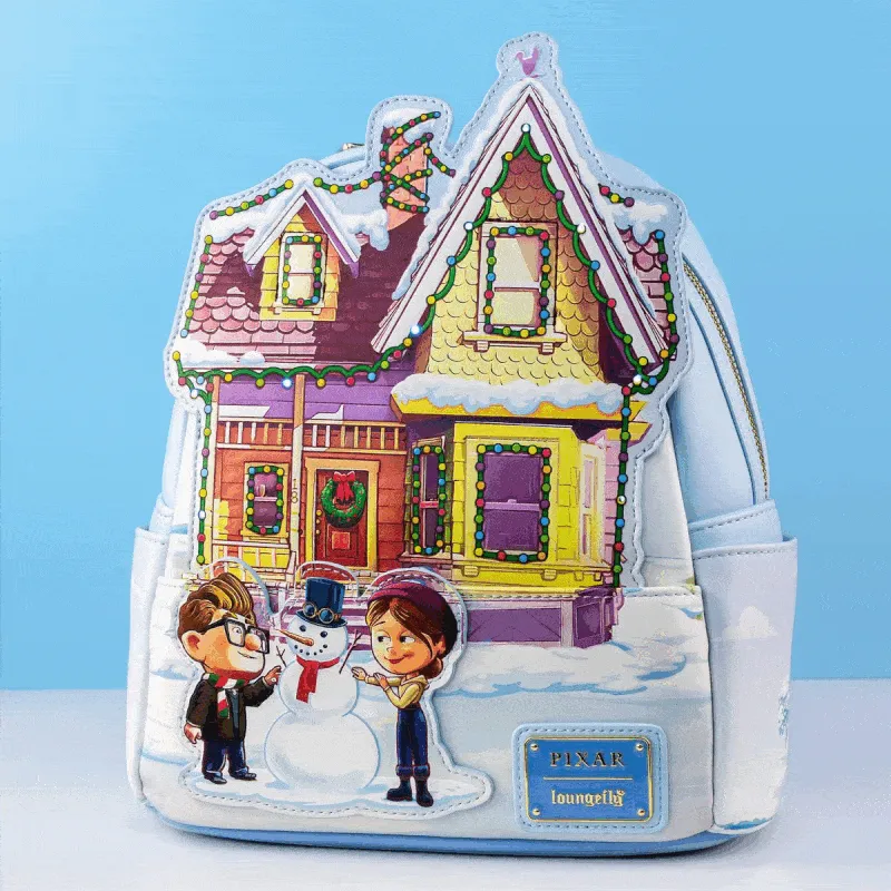 Loungefly x Disney Pixar Up House Holiday Lights Mini Backpack