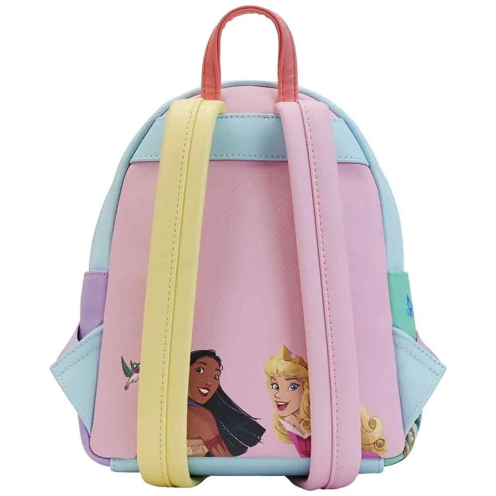 Loungefly x Disney Princess Collage Triple Pocket Mini Backpack