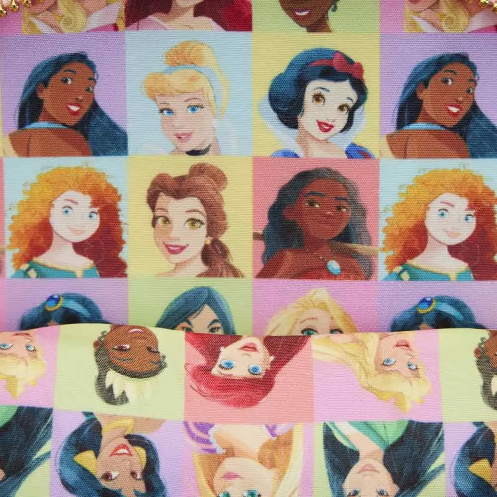 Loungefly x Disney Princess Collage Triple Pocket Mini Backpack