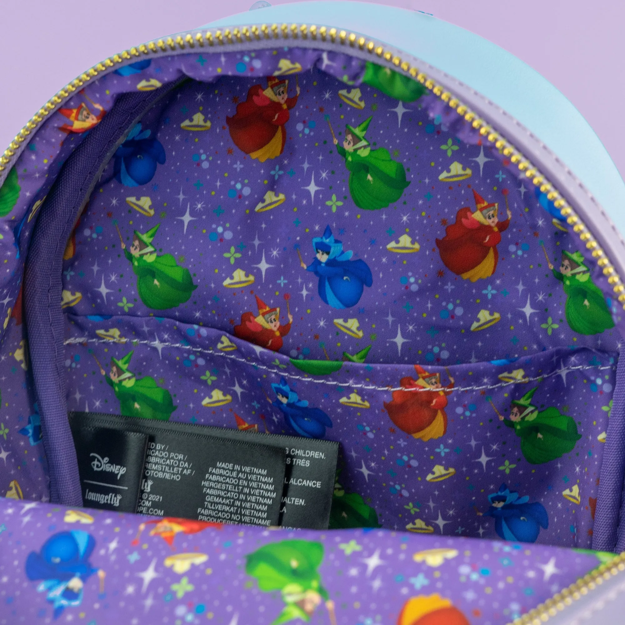 Loungefly x Disney Sleeping Beauty Aurora's Castle Mini Backpack