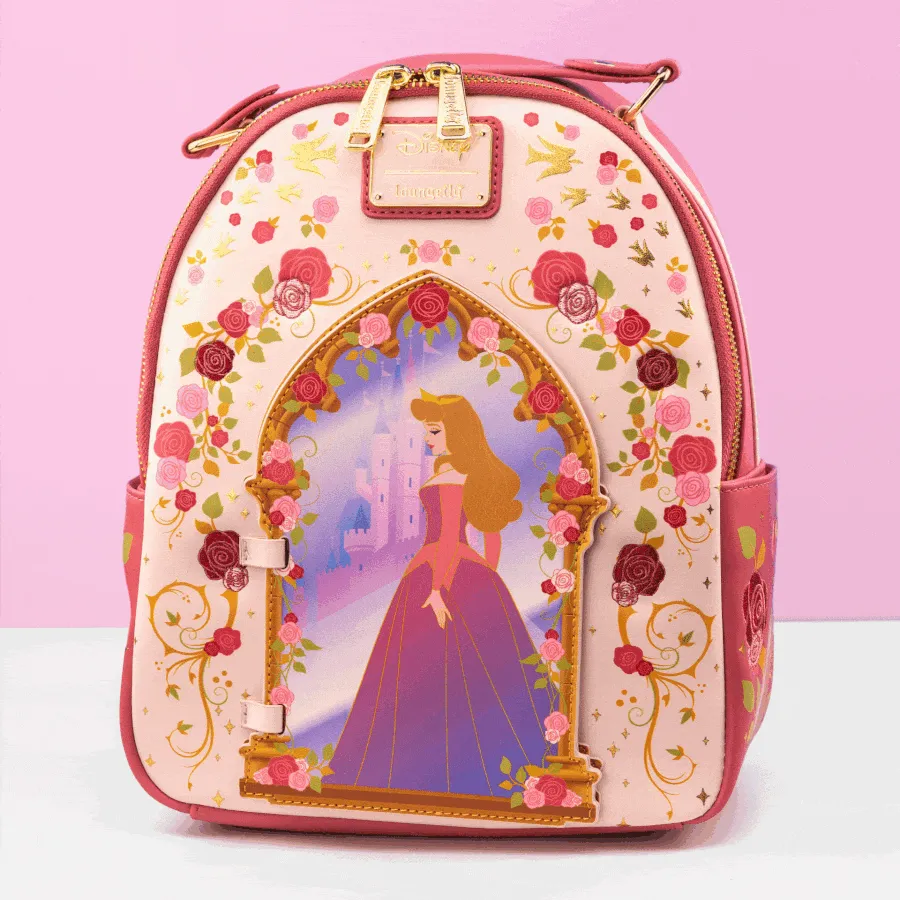 Loungefly x Disney Sleeping Beauty Interactive Castle Mini Backpack