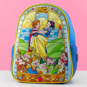 Loungefly x Disney Snow White Stained Glass Mini Backpack