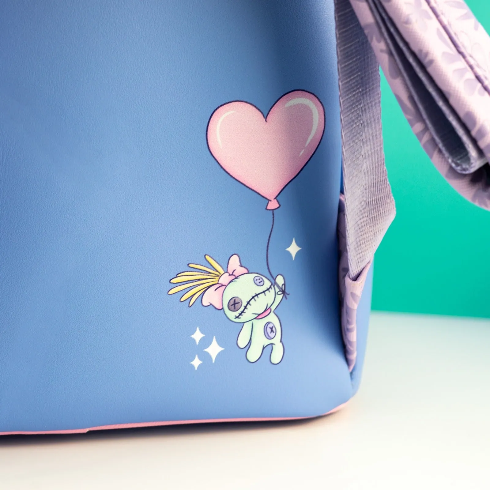 Loungefly x Disney Stitch Holding Heart Cosplay Mini Backpack