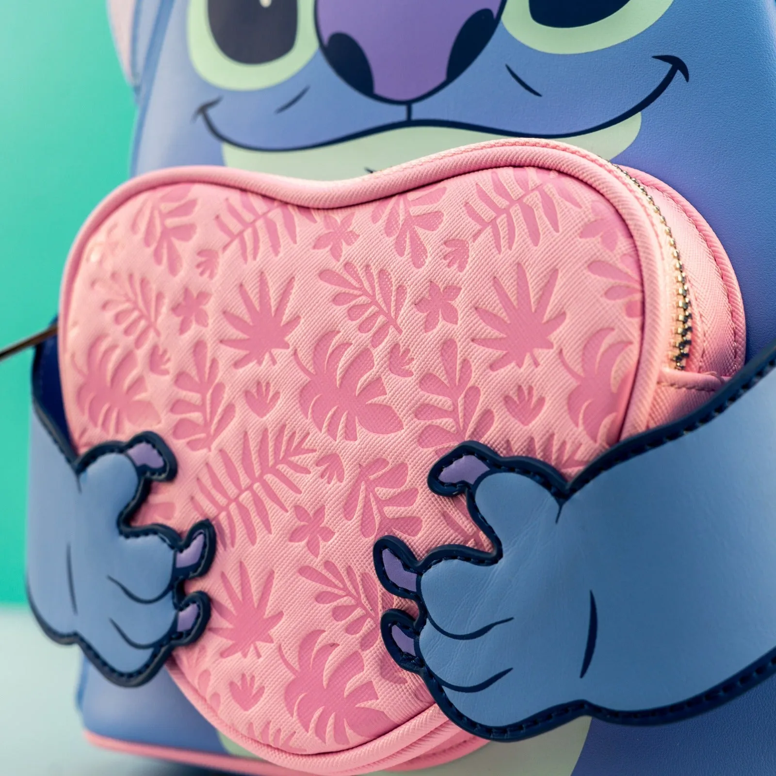 Loungefly x Disney Stitch Holding Heart Cosplay Mini Backpack