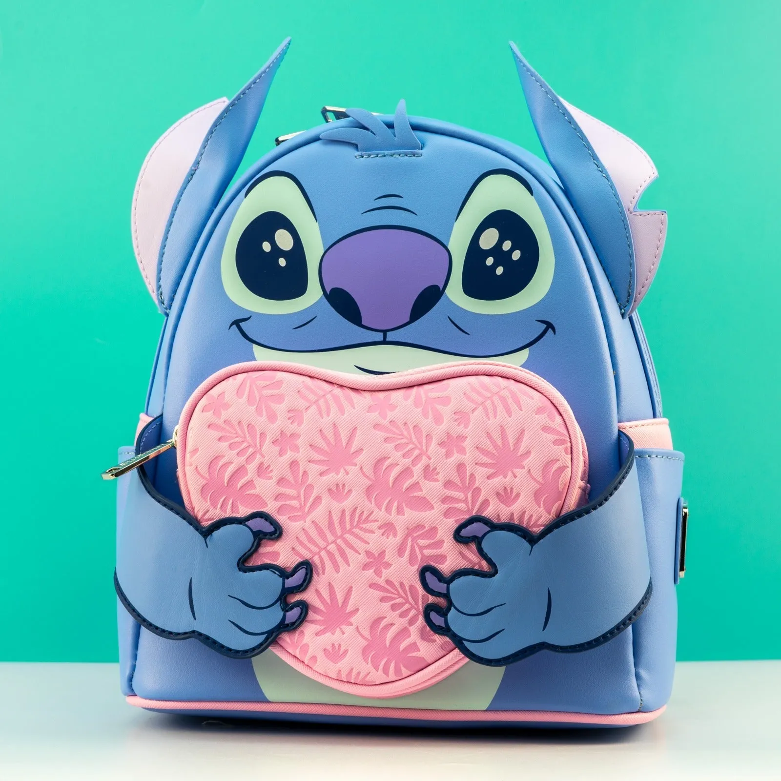 Loungefly x Disney Stitch Holding Heart Cosplay Mini Backpack