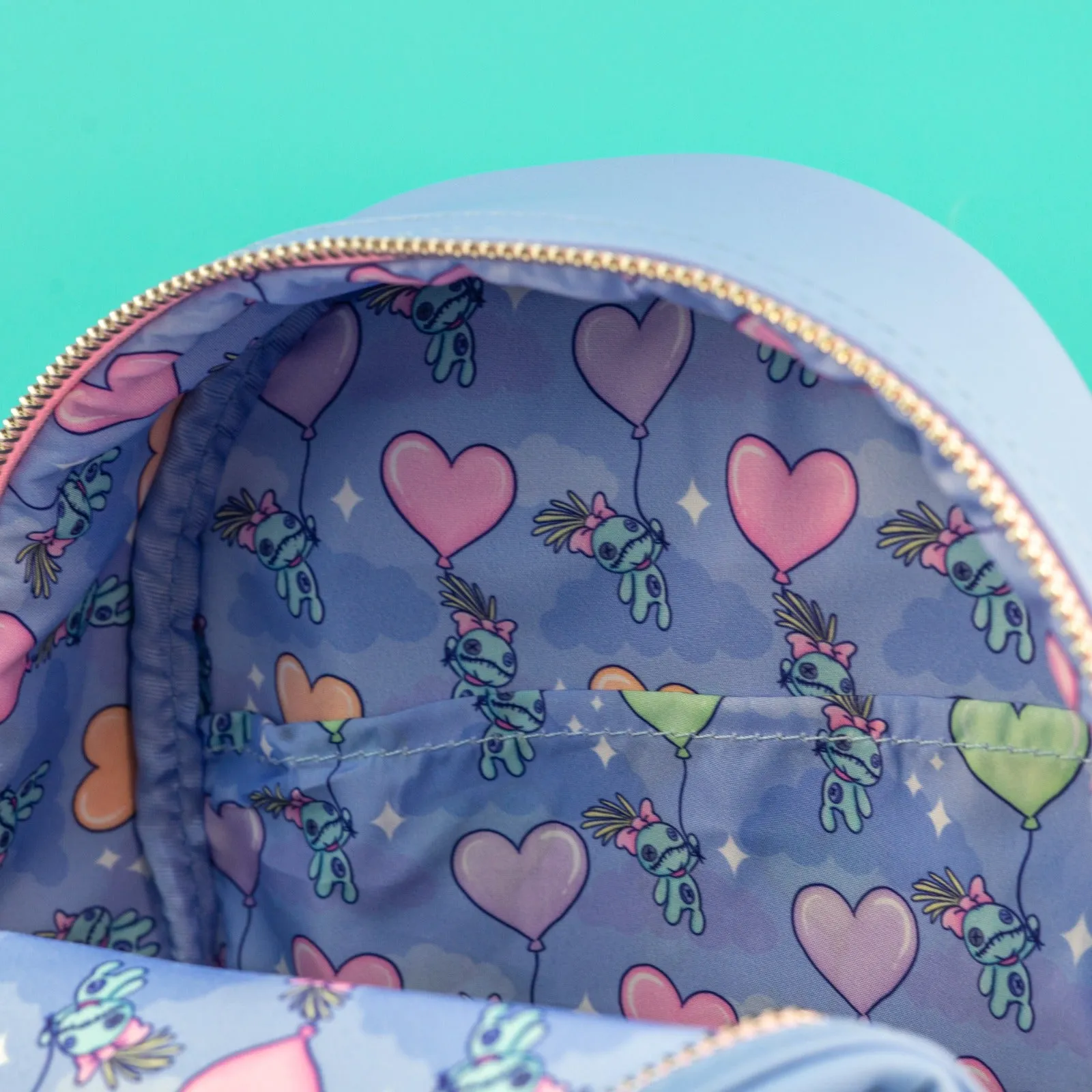 Loungefly x Disney Stitch Holding Heart Cosplay Mini Backpack