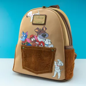 Loungefly x Disney the Dogs of Disney Corduroy Pocket Mini Backpack