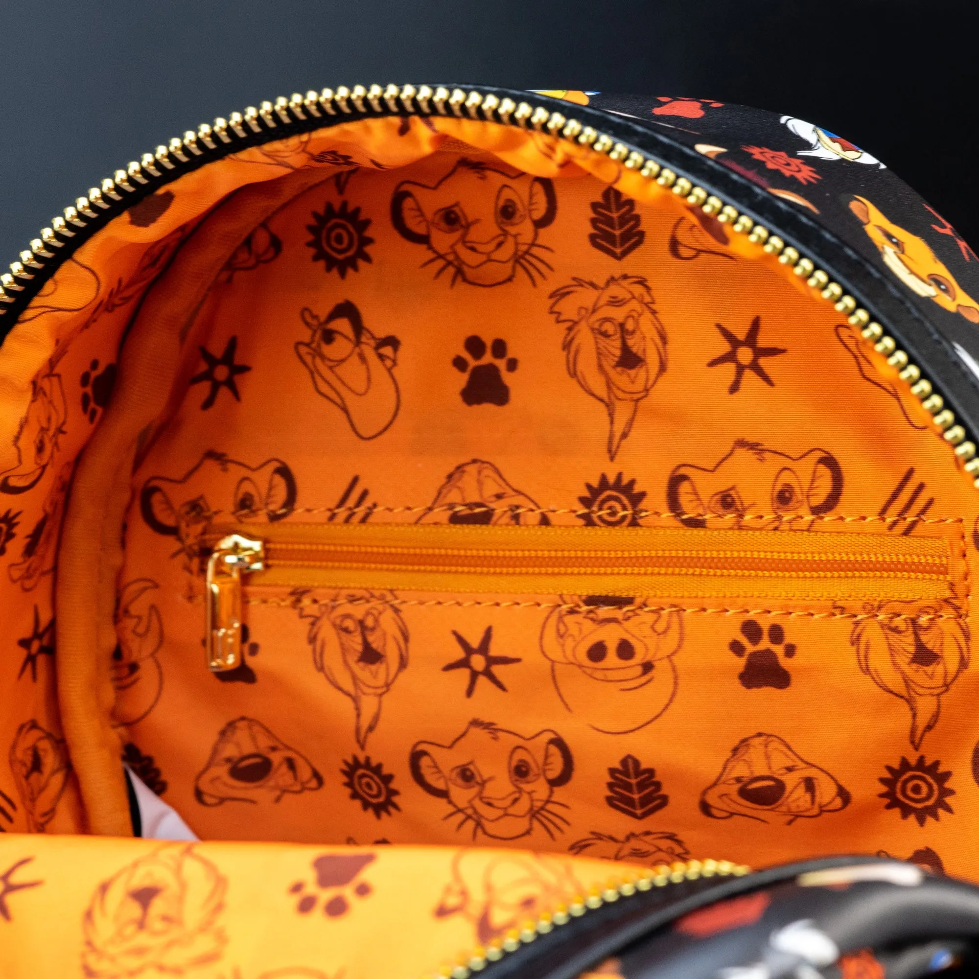 Loungefly x Disney The Lion King Faces AOP Mini Backpack
