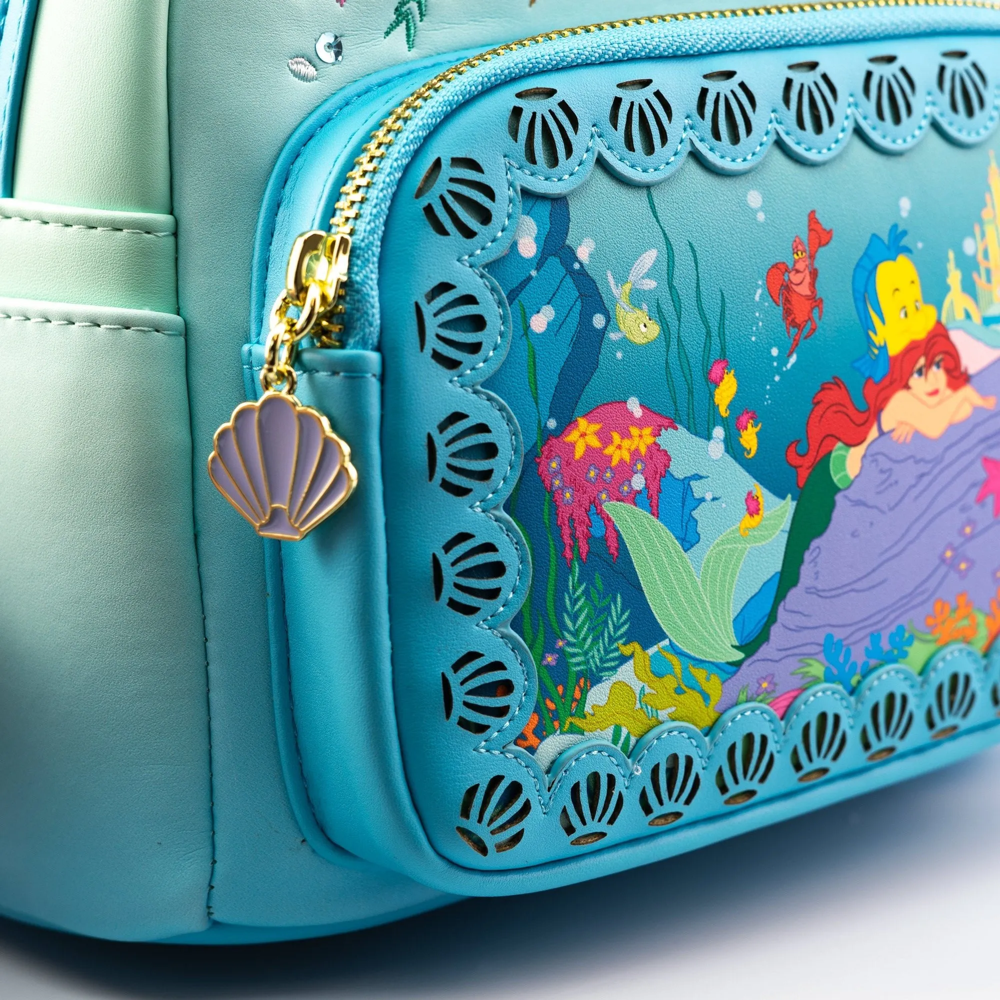 Loungefly x Disney The Little Mermaid Die Cut Window Scene Mini Backpack