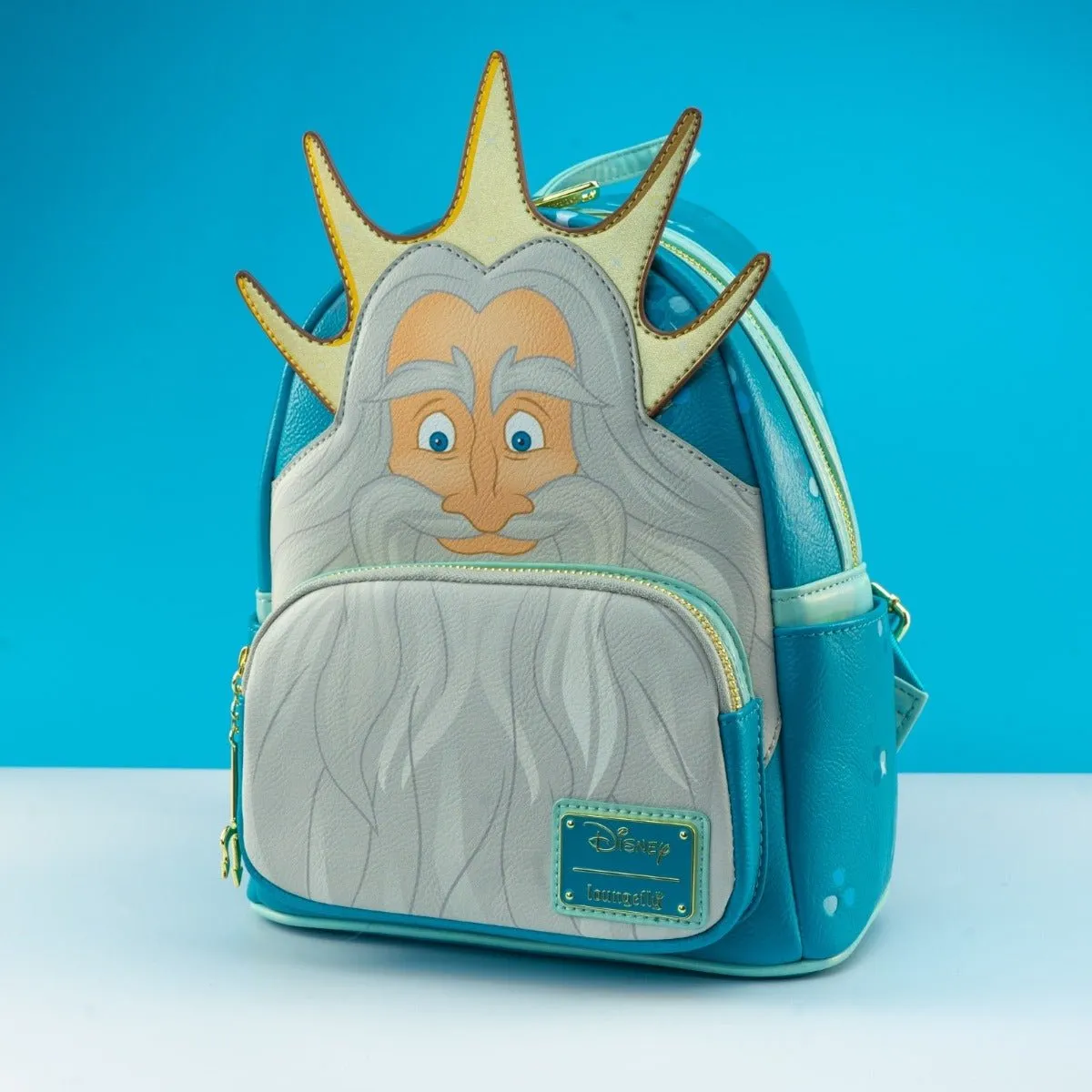 Loungefly x Disney The Little Mermaid King Triton Cosplay Mini Backpack