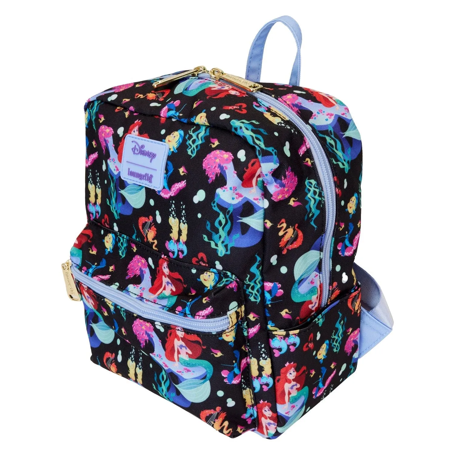 Loungefly x Disney The Little Mermaid Life is The Bubbles AOP Nylon Backpack