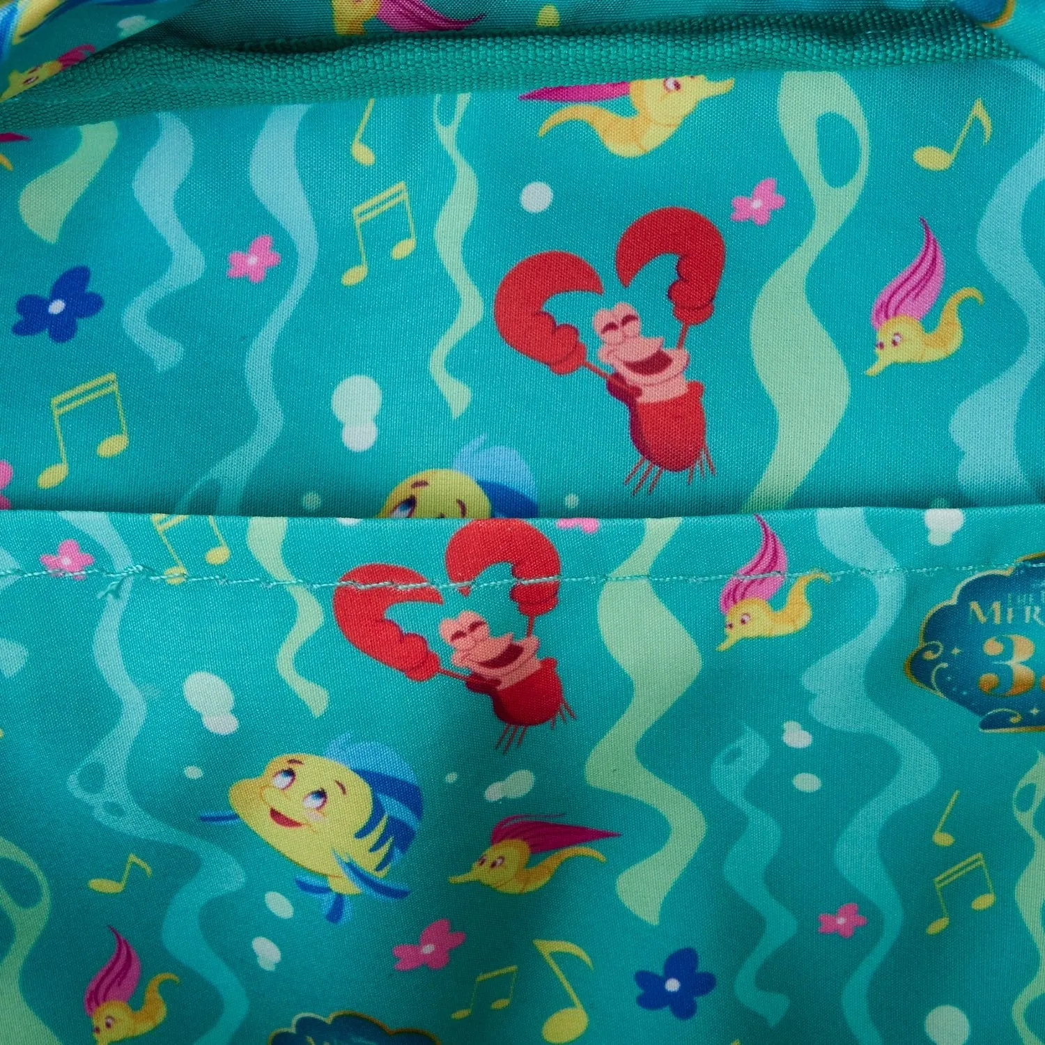Loungefly x Disney The Little Mermaid Life is The Bubbles AOP Nylon Backpack
