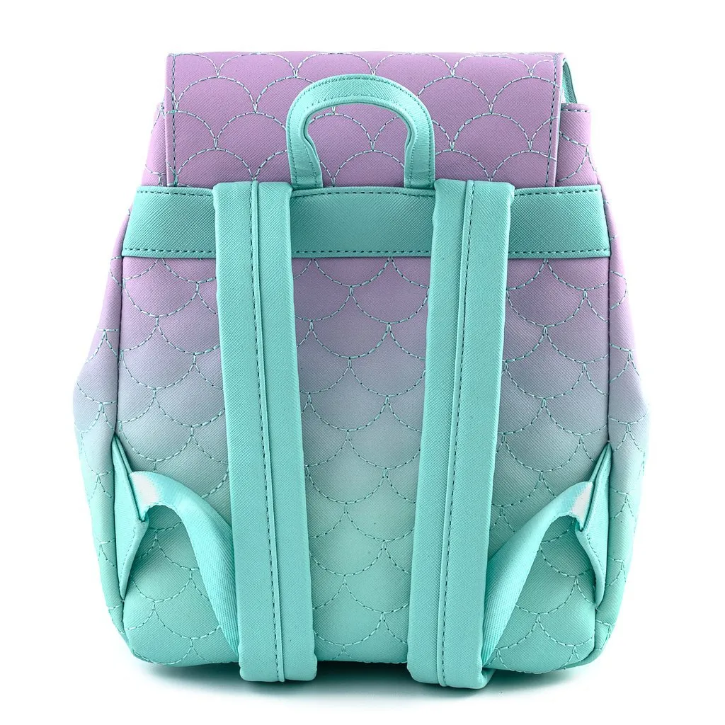 Loungefly x Disney The Little Mermaid Ombre Scales Mini Backpack