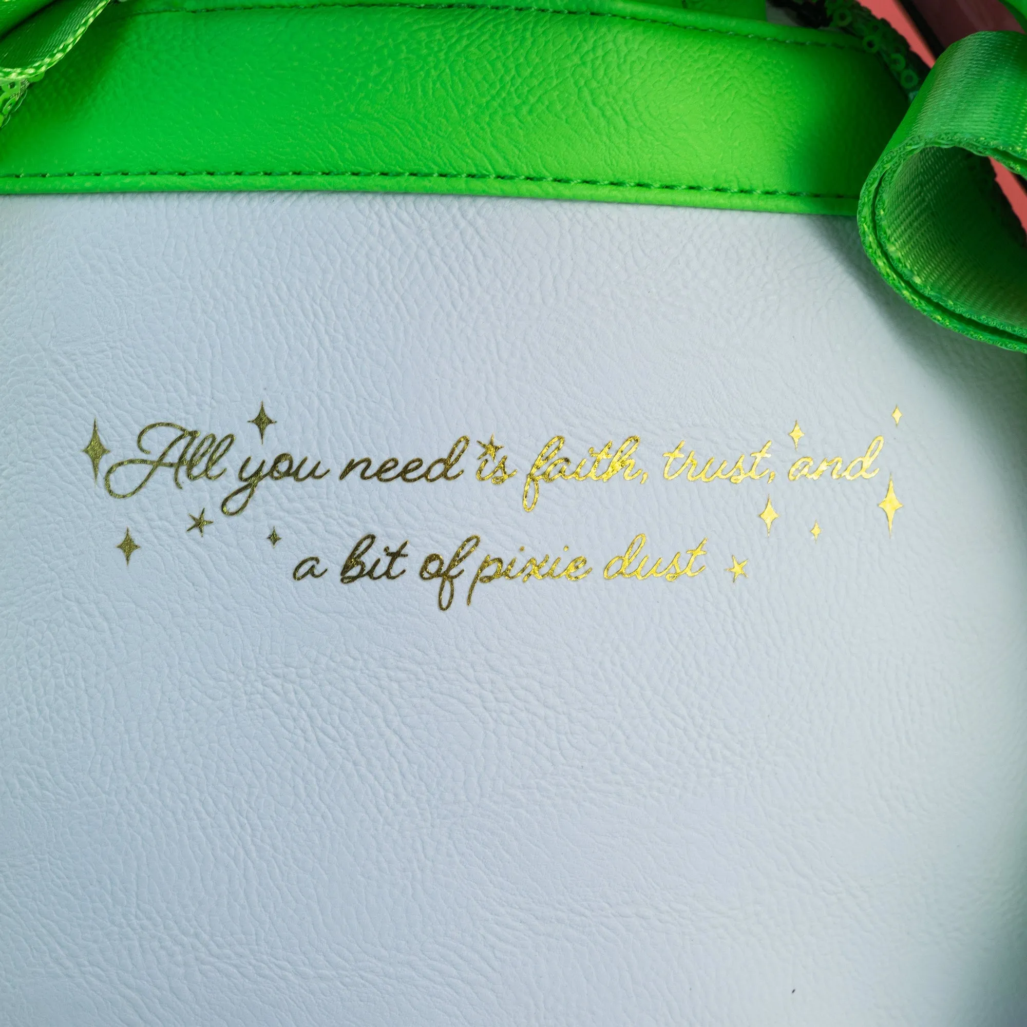 Loungefly x Disney Tinkerbell Green Sequin Mini Backpack
