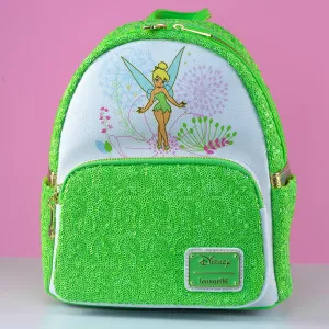 Loungefly x Disney Tinkerbell Green Sequin Mini Backpack